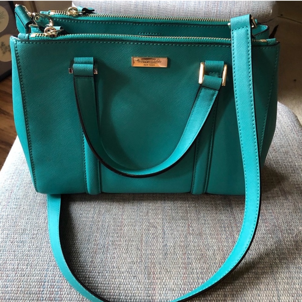 Kate Spade Green satchel Handbag Leather